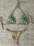 Versace Baroque Printed Bikini Top